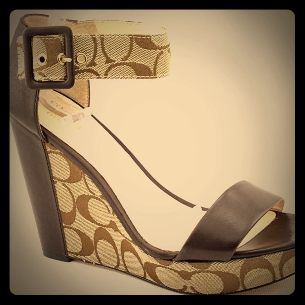 Coach brown sandals